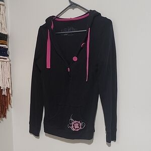 Empyre Black and Pink Women's Hoodie